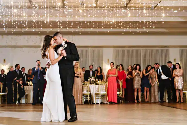 First dance with a bride and groom at the Atlantic Resort at Wyndham